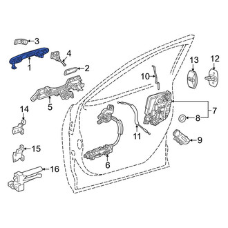 Lexus OE - Front Left Outer Exterior Door Handle