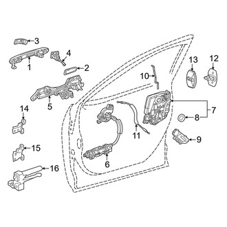 Lexus OE - Front Door - Lock & Hardware