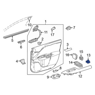 Lexus OE - Front Right Door Window Switch