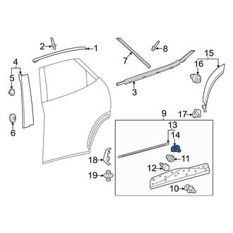 Lexus OE - Hood Seal Clip