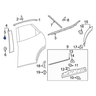 Lexus OE - Door Applique Clip