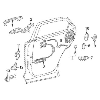 Lexus OE - Rear Door - Lock & Hardware