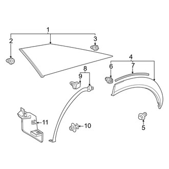 Lexus OE - Quarter Panel - Exterior Trim