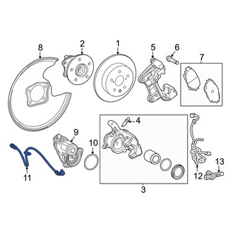 Lexus OE - Rear Left Brake Hydraulic Hose