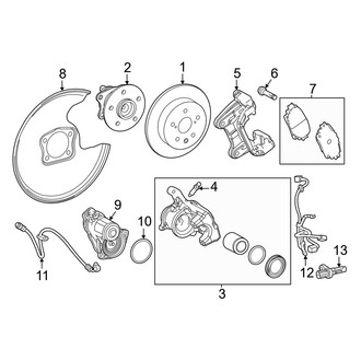 Lexus OE - Rear Suspension - Brake Components