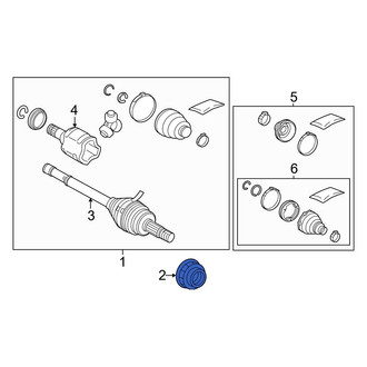 Lexus OE - Rear CV Joint Nut