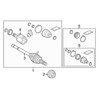 Lexus OE - Rear Suspension - Drive Axles