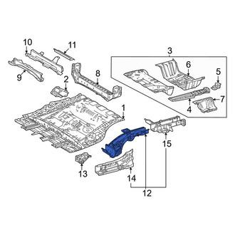 Lexus OE - Rear Left Frame Side Member Assembly