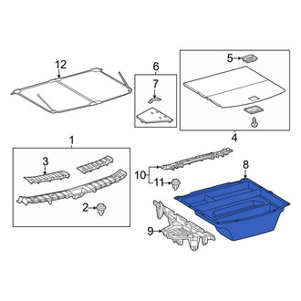 Lexus OE - Rear Trunk Floor Storage Box