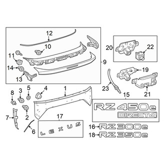 Lexus OE - Lift Gate - Exterior Trim