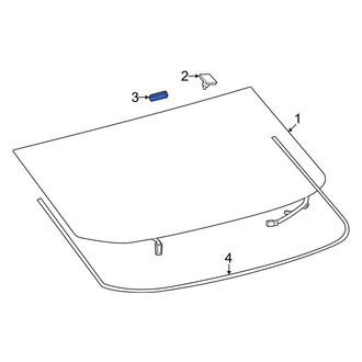 Lexus OE - Center Back Glass Spacer
