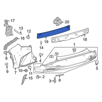 Lexus OE - Rear Bumper Impact Bar