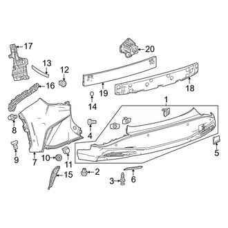 Lexus OE - Rear Bumper - Bumper & Components (Luxury / Premium)