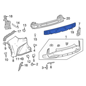 Lexus OE - Rear Bumper Impact Absorber