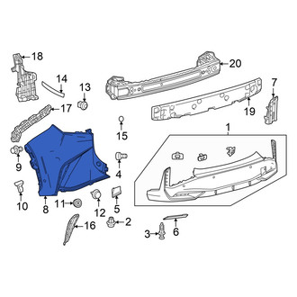 Lexus OE - Rear Left Bumper Corner Cover