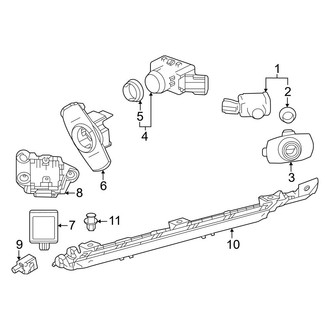 Lexus OE - Rear Bumper - Electrical Components