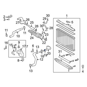Lexus OE - Engine Coolant Pipe O-Ring