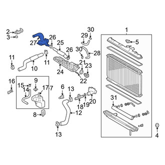 Lexus OE - Engine Coolant Outlet Flange