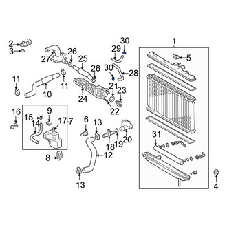 Lexus OE - Engine Coolant Bypass Pipe Clamp