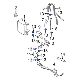 Lexus OE - Automatic Transmission Oil Cooler Clamp