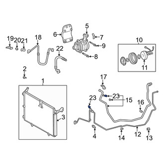 Lexus OE - A/C Service Valve Core