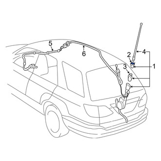 Lexus OE - Radio Antenna Base Nut