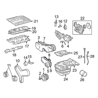 Lexus OE - Upper Engine Timing Cover Gasket