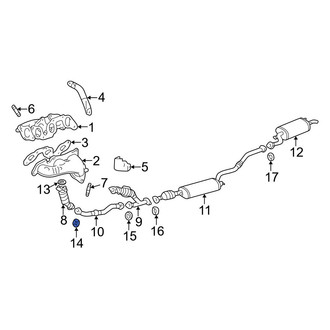 Lexus OE - Center Rear Exhaust Muffler Gasket