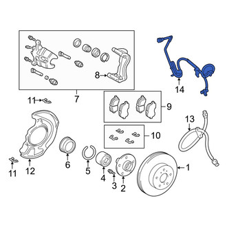 Lexus OE - Front Left ABS Wheel Speed Sensor