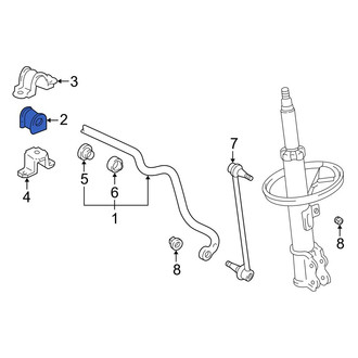 Lexus OE - Front Suspension Stabilizer Bar Bushing