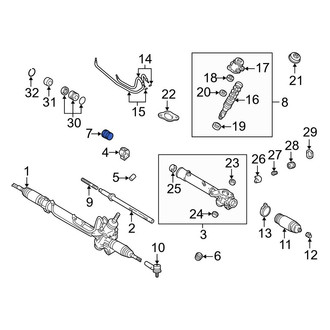 Lexus OE - Rack and Pinion Grommet