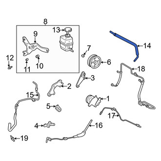 Lexus OE - Power Steering Reservoir Hose
