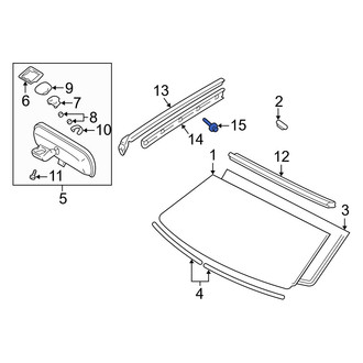 Lexus OE - Windshield Molding Rivet