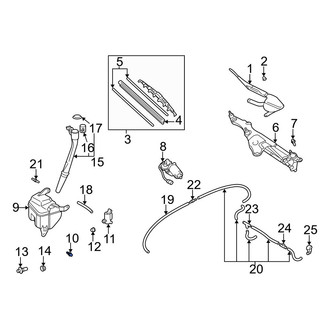 Lexus OE - Washer Fluid Reservoir Bolt