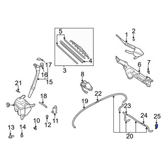 Lexus OE - Front Windshield Washer Nozzle