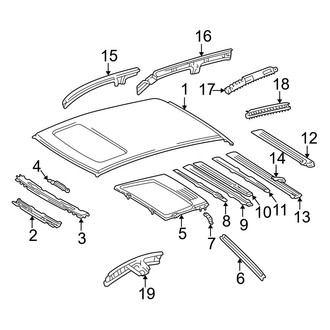 Lexus OE - Roof & Components (With Sunroof)