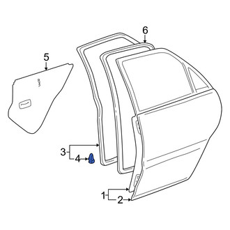 Lexus OE - Door Seal Clip