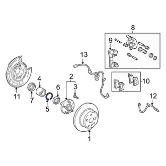 Lexus OE - Wheel Bearing Snap Ring