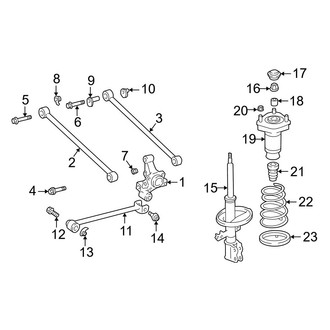 Lexus OE - Rear Suspension - Suspension Components (FWD)
