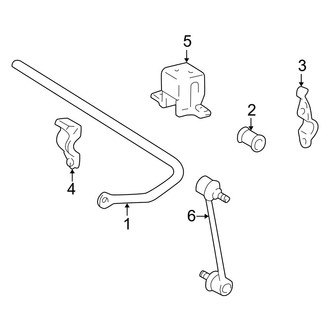Lexus OE - Rear Suspension - Stabilizer Bar & Components (AWD)