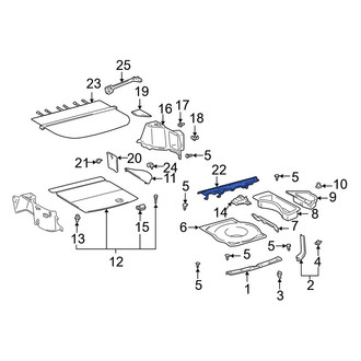 Lexus OE - Interior Quarter Panel Trim Panel Insert