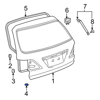 Lexus OE - Rear Liftgate Stop Bumper