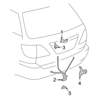 Lexus OE - Lift Gate - Lock & Hardware