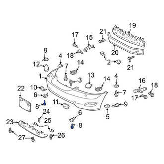 Lexus OE - Rear Bumper Cover Screw