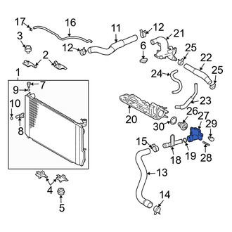Lexus OE - Lower Engine Coolant Thermostat Housing