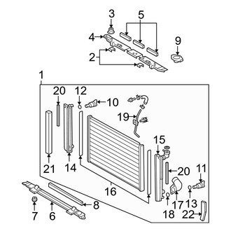 Lexus OE - Cooling - Radiator & Components (USA Built), (Base)