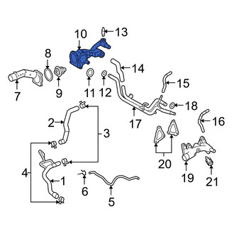 Lexus OE - Upper Engine Coolant Thermostat Housing