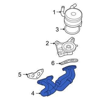 Lexus OE - Left Engine Oil Cooler Line