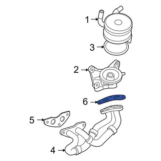 Lexus OE - Upper Engine Oil Cooler Line Gasket