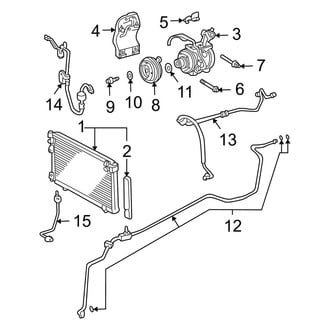 Lexus OE - Air Conditioner & Heater - Condenser, Compressor & Lines
